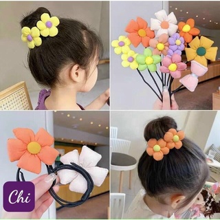 thanh búi tóc hoa bèo cho bé