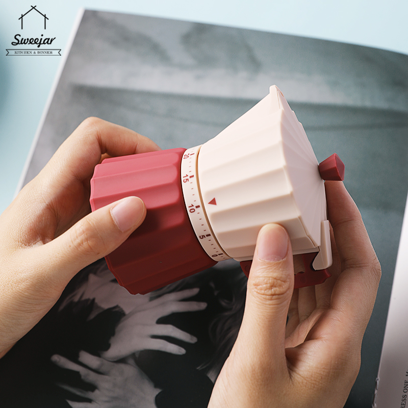 Đồng hồ hẹn giờ nấu ăn cơ học SWEEJAR 60 phút đa năng cho nhà bếp