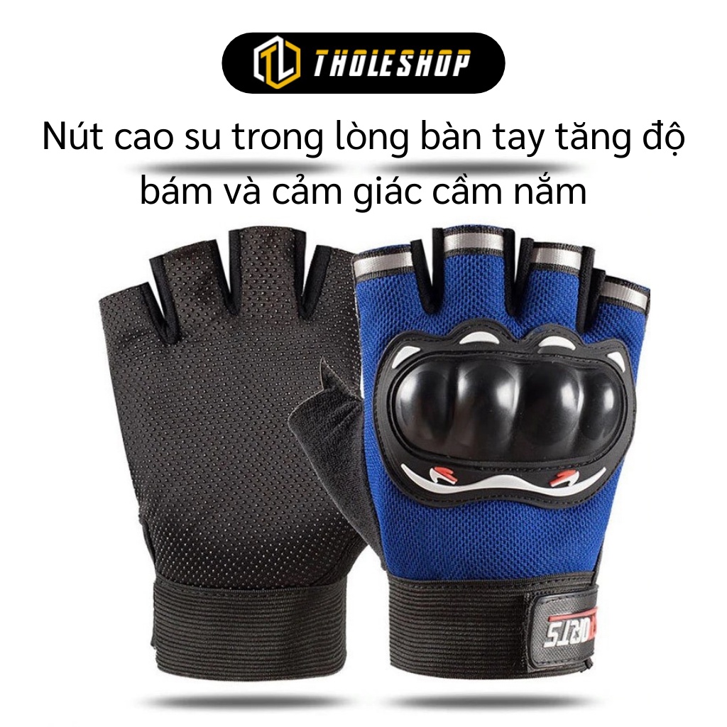 Găng Tay Thể Thao - Bao Tay Đi Phượt Cụt Ngón Có Gù Bảo Vệ Tay, Cực Ngầu 4956