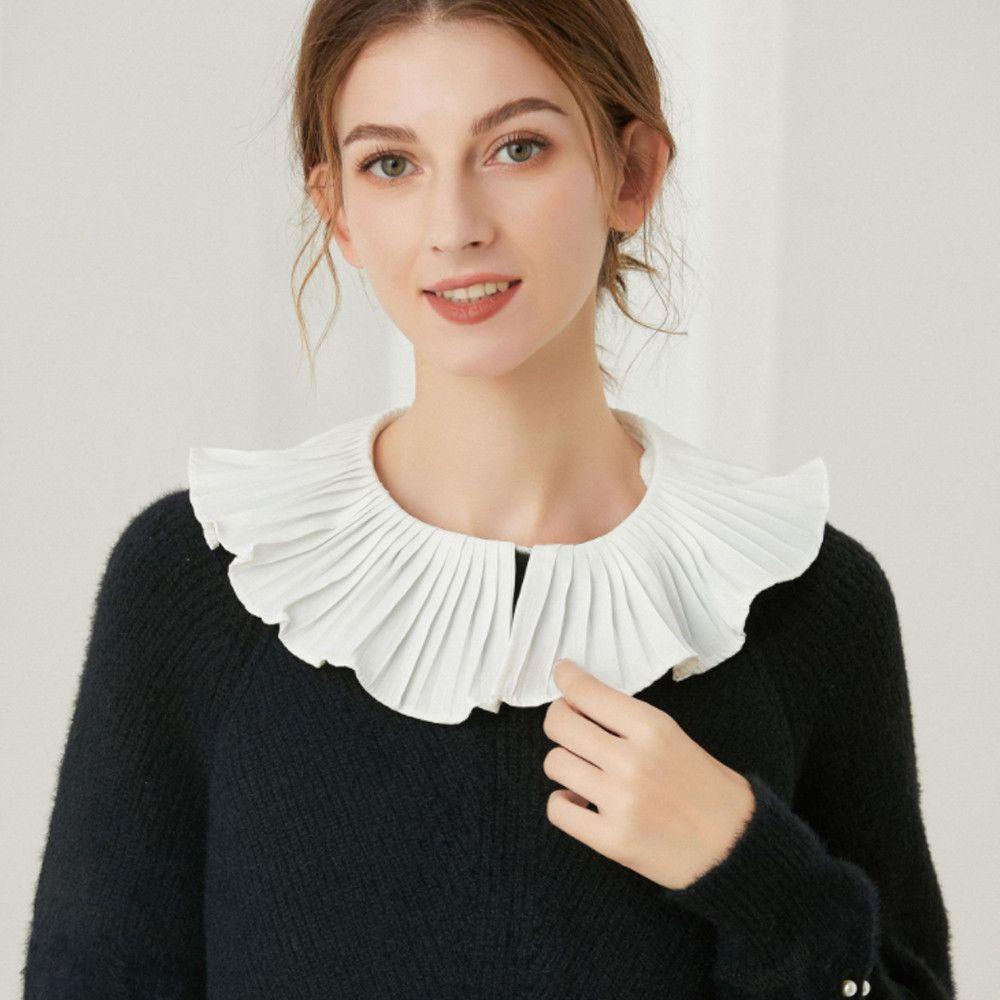 Cổ Áo Sơ Mi Giả Bằng Cotton Phối Ren Thời Trang Cho Nam Và Nữ