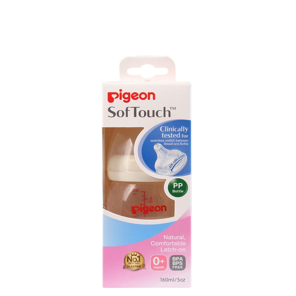 [HÀNG CHÍNH HÃNG] Bình Pigeon PPSU PLUS Thần Thánh 160ml [Giành cho bé từ sơ sinh đến 10 tuổi]