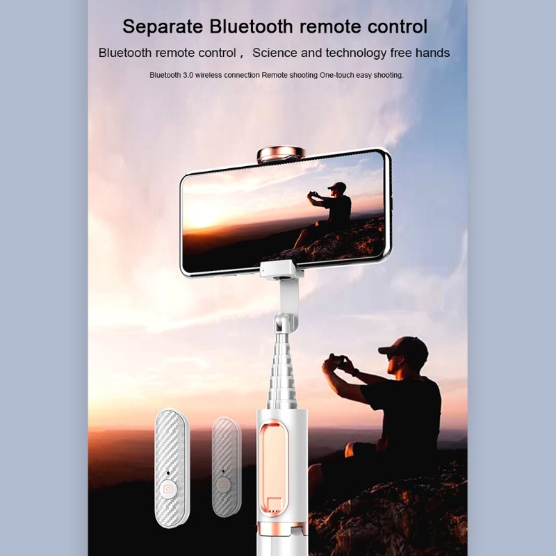 Gậy Selfie Chống Rung Lắc Xoay 360 Độ Cho Điện Thoại Thông Minh° Bộ Điều Khiển Từ Xa Xoay Được Tiện Dụng