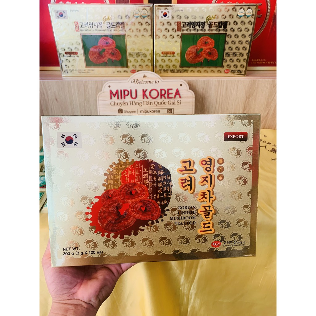 Trà Linh Chi Hàn Quốc KGS Hộp 300gr (3g x 100gói).