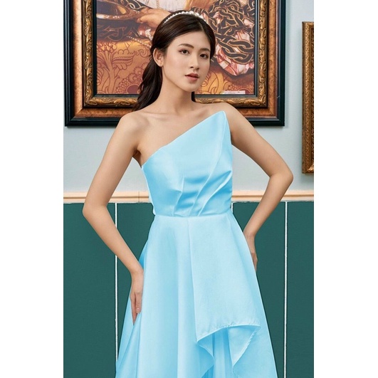 ĐẦM CÚP XÉO NGỰC TÙNG XOÈ 3 LỚP