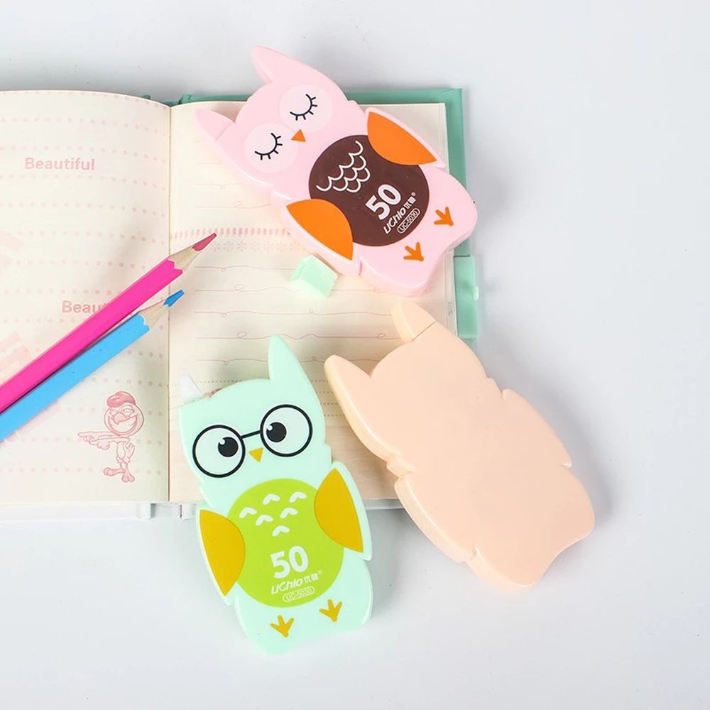 Bút xóa kéo dài 10m hình chim cú dễ thương