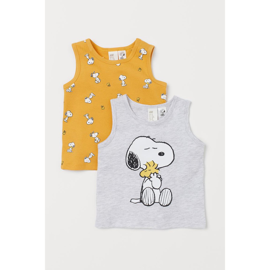 Set 2 áo ba lỗ Snoppy HM US