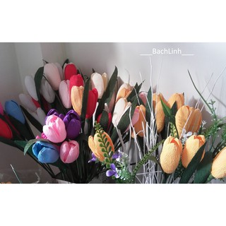Hoa tulip giấy nhún