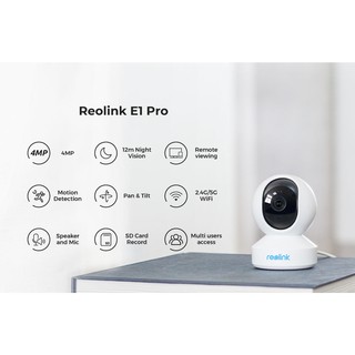 Trọn bộ Camera IP Reolink E1 pro xoay 360 . Tặng kèm thẻ nhớ 32G Kington chính hãng FPT.