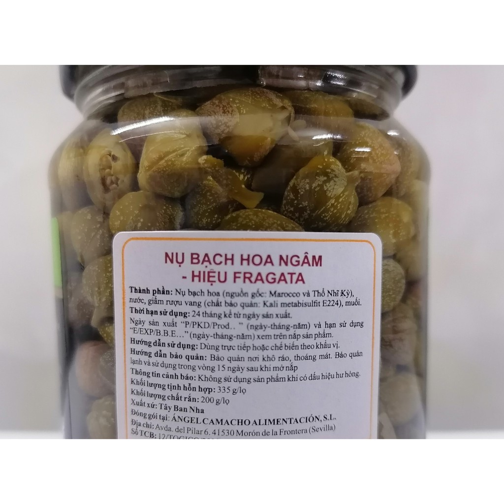 NỤ BẠCH HOA NGÂM  FRAGATA Capers