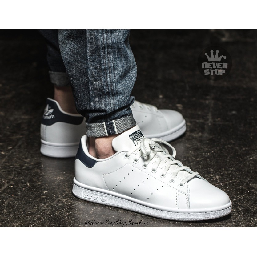 Giày ADIDAS STAN SMITH TRẮNG ĐEN cổ thấp thể thao nam nữ, hàng cao cấp chuẩn đẹp giá tốt | NeverStopShop.com