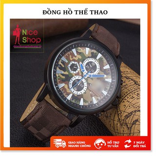 Đồng hồ nam Yazole kiểu dáng thể thao - Xả Kho - Đồng hồ nam Yazole quân đội dây da, mặt kính chống xước & nước