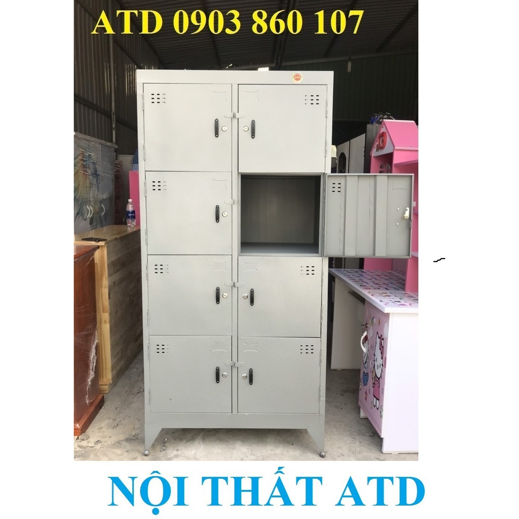 Tủ locker sắt cá nhân đựng đồ cá nhân cho nhân viên - Tủ hồ sơ sắt văn phòng có khóa y hình