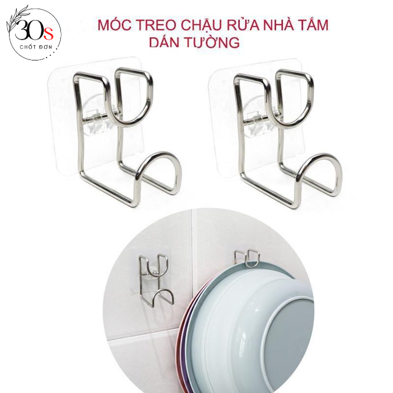 Móc treo thau chậu dán tường