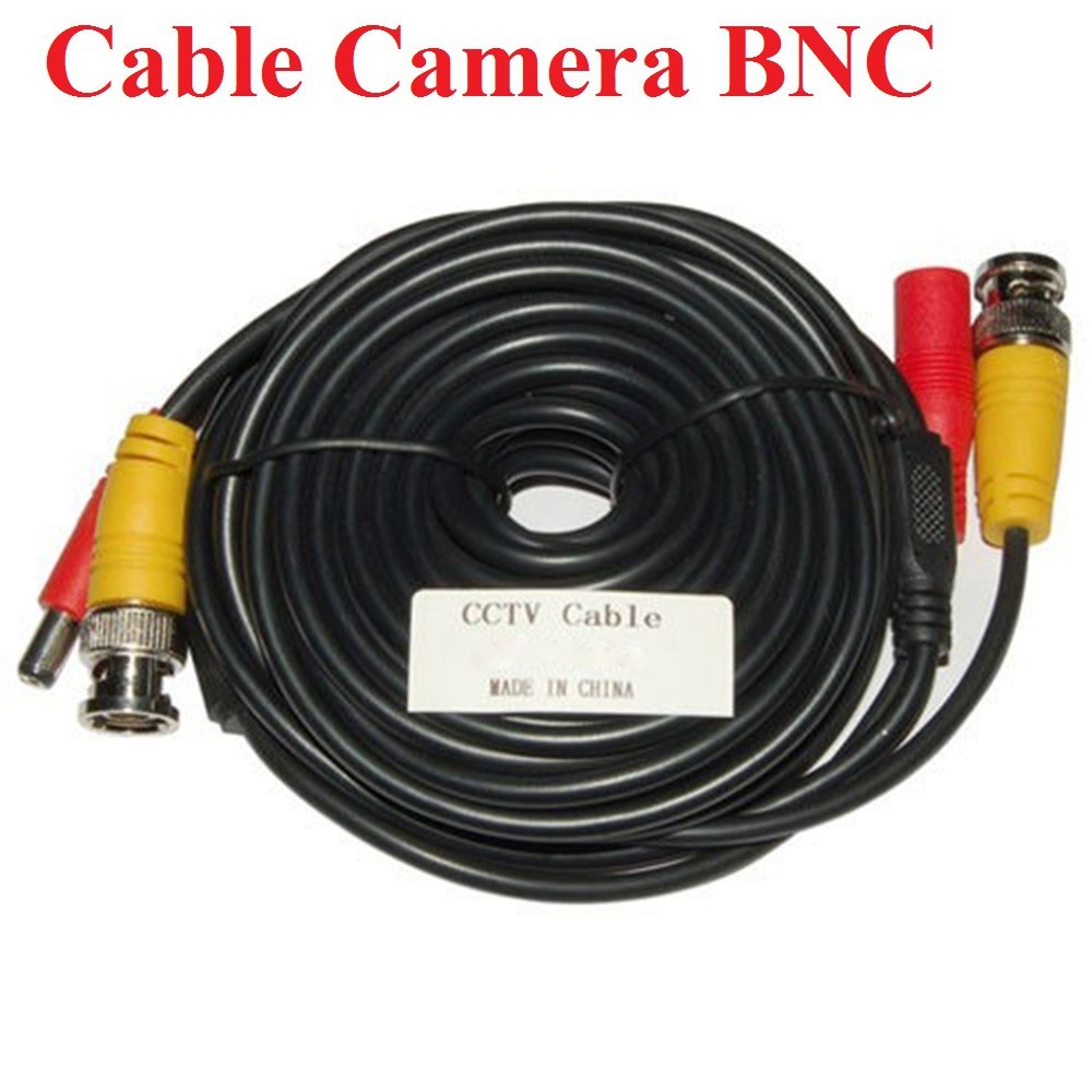 CABLE CAMERA 30M CÓ SẴNG NGUỒN VÀ ĐẦU BNC, bấm sẵng 2 đầu
