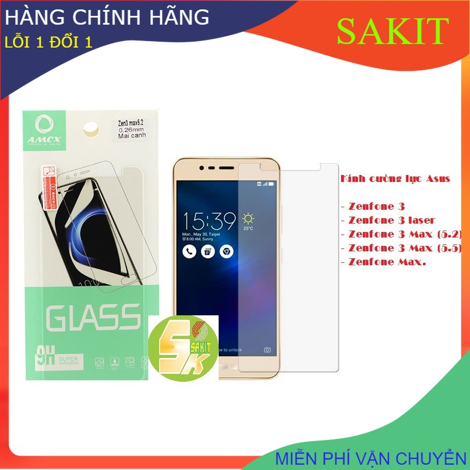 Kính cường lực Asus Zenfone 3- Zenfone 3 laser- Zenfone 3 Max (5.2)- Zenfone 3 Max (5.5)- Zenfone Ma