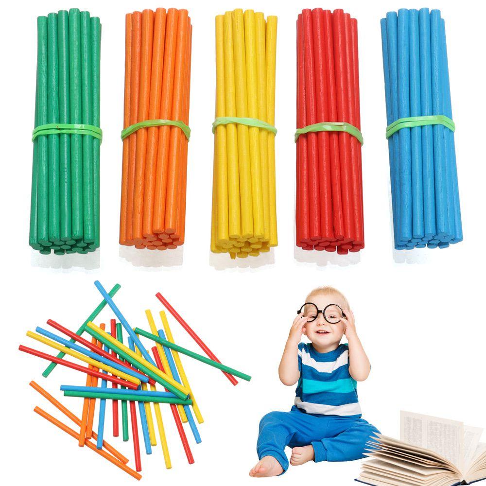 Bộ Que Gỗ Nhiều Màu Dùng Dạy Học Theo Phương Pháp Montessori