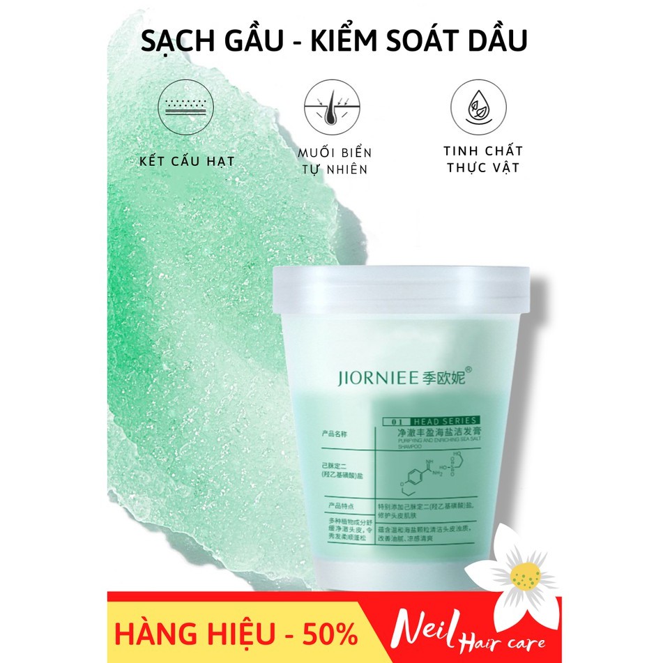 [Hàng Hiệu - Sẵn] Muối tẩy tế bào chết DA ĐẦU hũ 250ml - Sạch, phồng và không BẾT TÓC