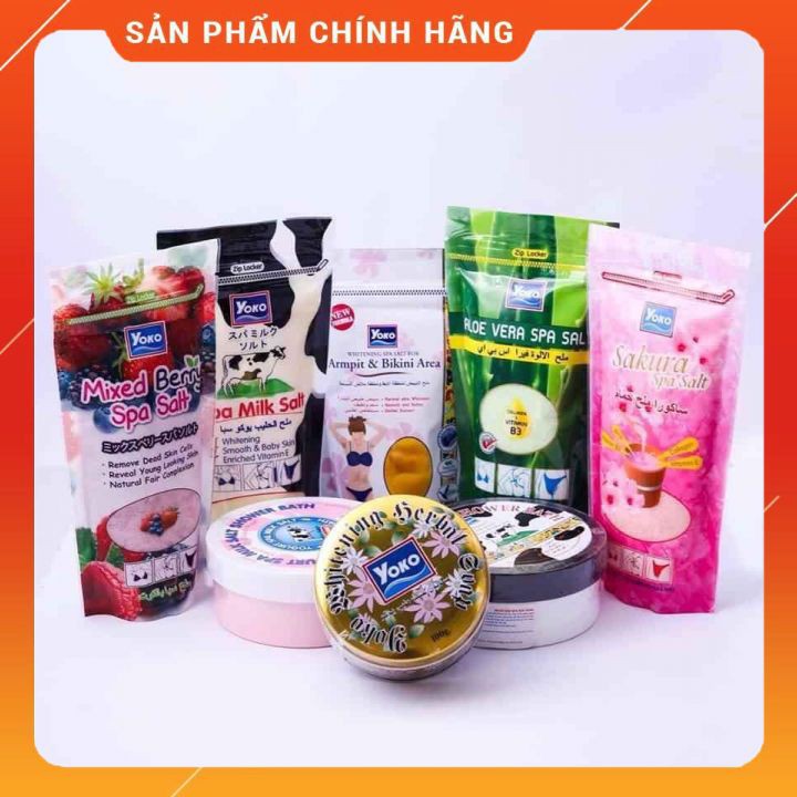 [Combo 2 gói] Muối Tắm giảm Thâm Vùng Nách Và Bikini Yoko 220gr