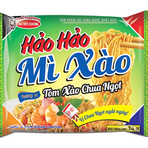 Mì Hảo Hảo Mì Xào vị Tôm Xào Chua Ngọt Thùng 30 gói