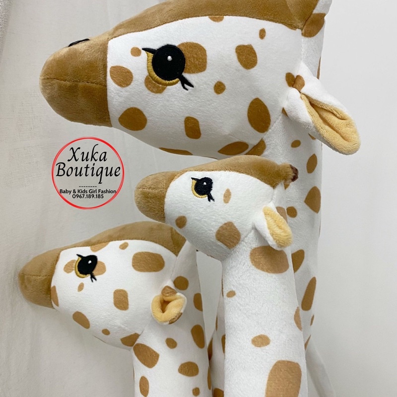 Thú Bông Hươu Cao Cổ Organic 100% Bông Cotton Sz Đại 85cm Cho Bé Ôm