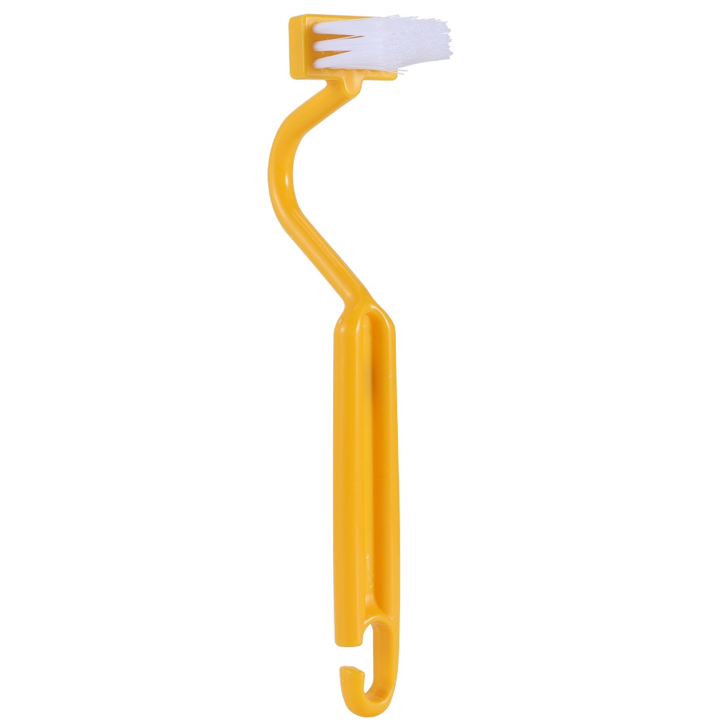 Bàn Chải Vệ Sinh Nhà Tắm/Nhà Bếp Hình Chữ V Với Tay Cầm Cong Tiện Dụng Màu Sắc Ngẫu Nhiên