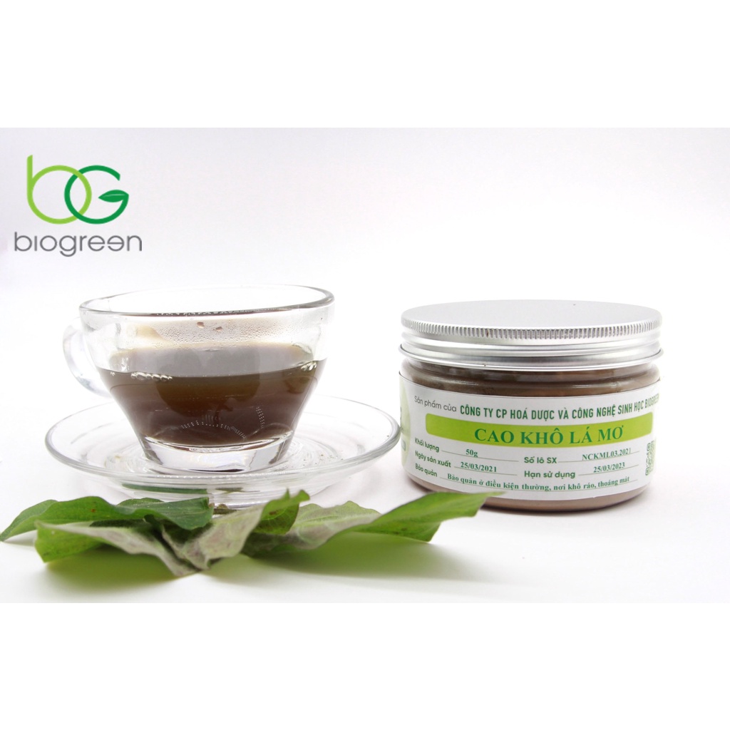 Lá mơ, mơ tam thể - Bột chiết xuất nguyên chất Lá Mơ Biogreen 50g, 100g
