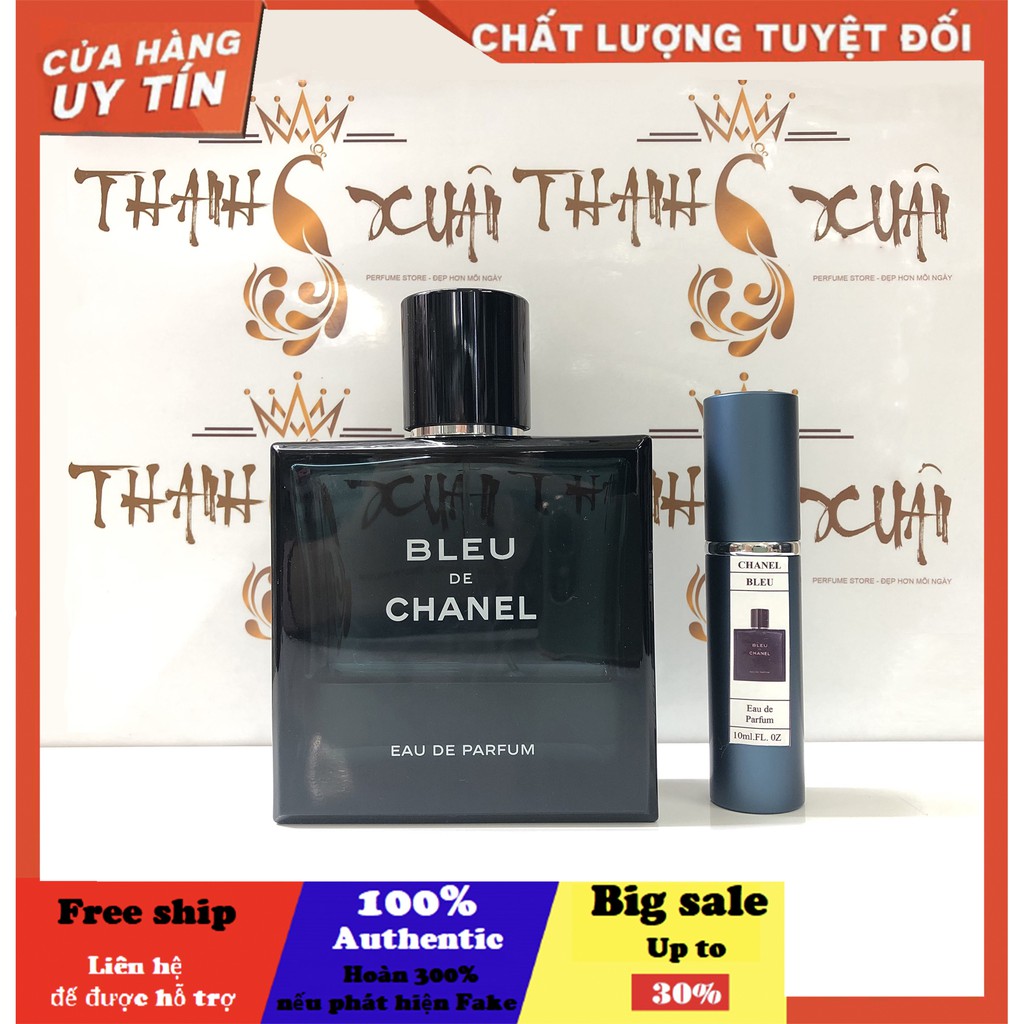 [Auth-Mini] Nước Hoa Nam 𝗕𝗟𝗘𝗨_(3 bản Edt, Edp và parfum) một trong những chai nước hoa được yêu thích nhất năm 2016