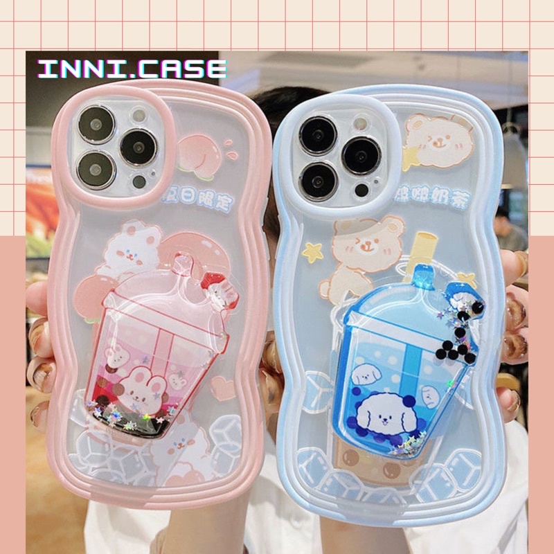 Ốp Iphone trà sữa siêu xinh kèm giá đỡ 13 Pro Max/13/13 Pro/12 Pro Max/12/212 Pro/11 Pro Max/11/Xs Max/X/Xs