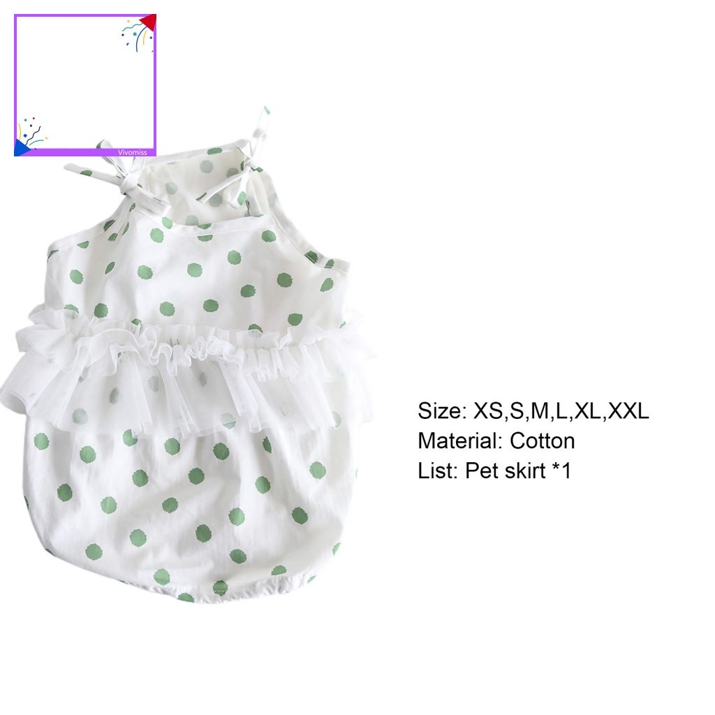 Đầm Chống Nắng Kiểu Công Chúa Thời Trang Mùa Hè Xinh Xắn Cho Cún Cưng