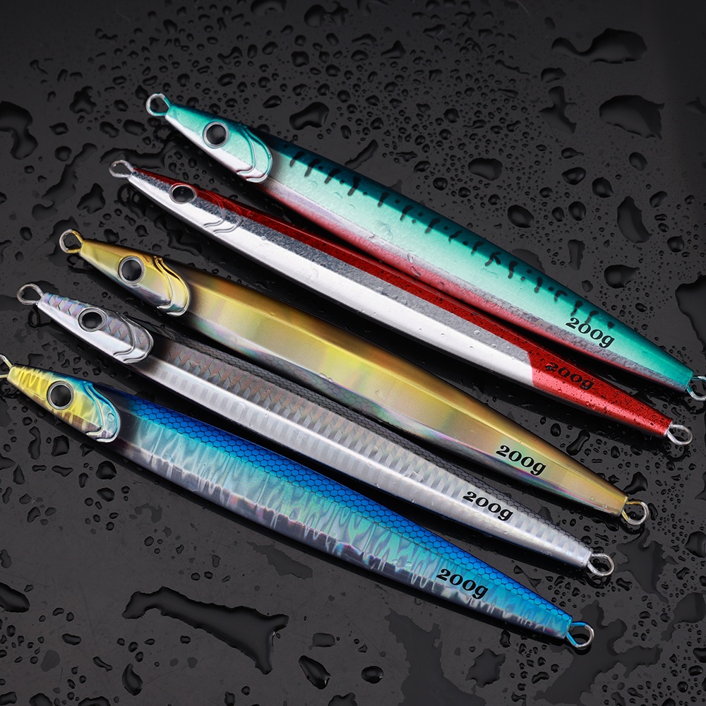 Mồi Giả Câu Cá Phát Sáng Bằng Kim Loại 100g 130g 160g 200g