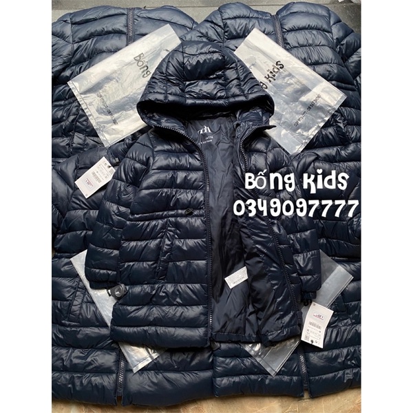 Áo Parka Phao Bé Gái Siêu Mềm Xanh Mỏ Vịt ZR