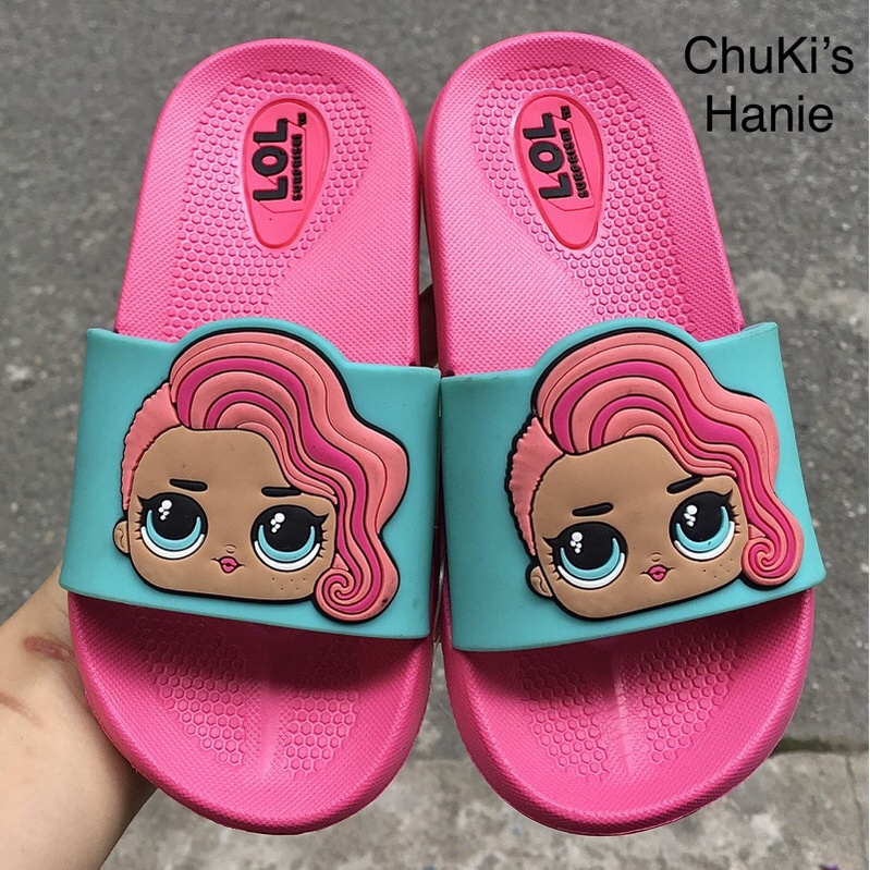Dép cho bé gái quai ngang ✨FREESHIP✨ hình búp bê LOL hàng xuất