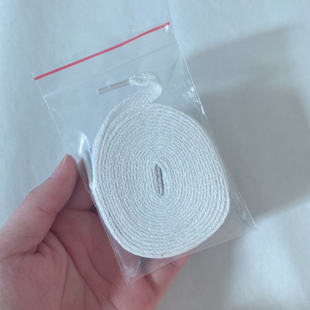 Dây giày Đen Trắng dài 1m2 Loại Dày Đẹp Cao Cấp@
