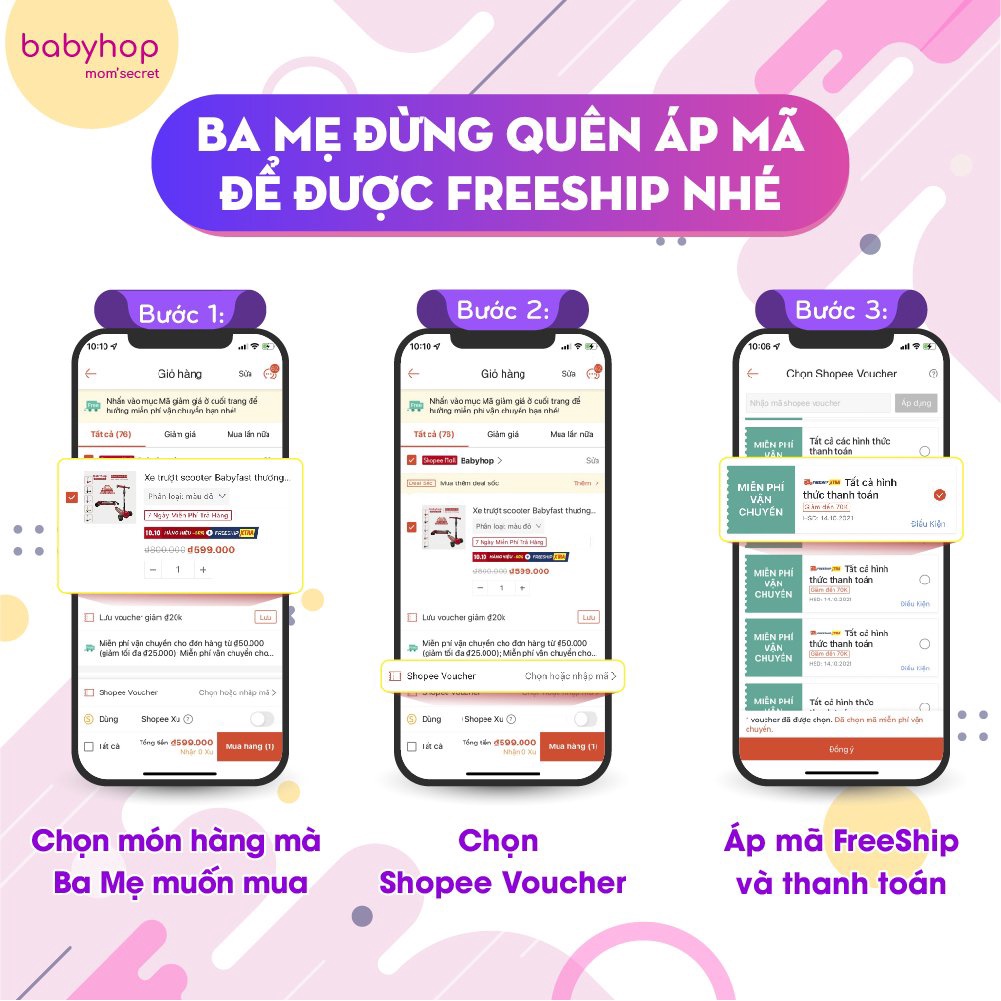 Bô cho bé đi vệ sinh quả trứng Babyhop phù hợp với trẻ em từ 6 tháng nhỏ gọn chống trơn trượt