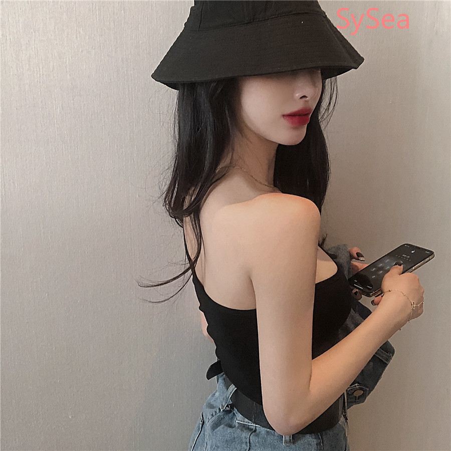 Women White Shirt Summer Half-shoulder Sexy Tops