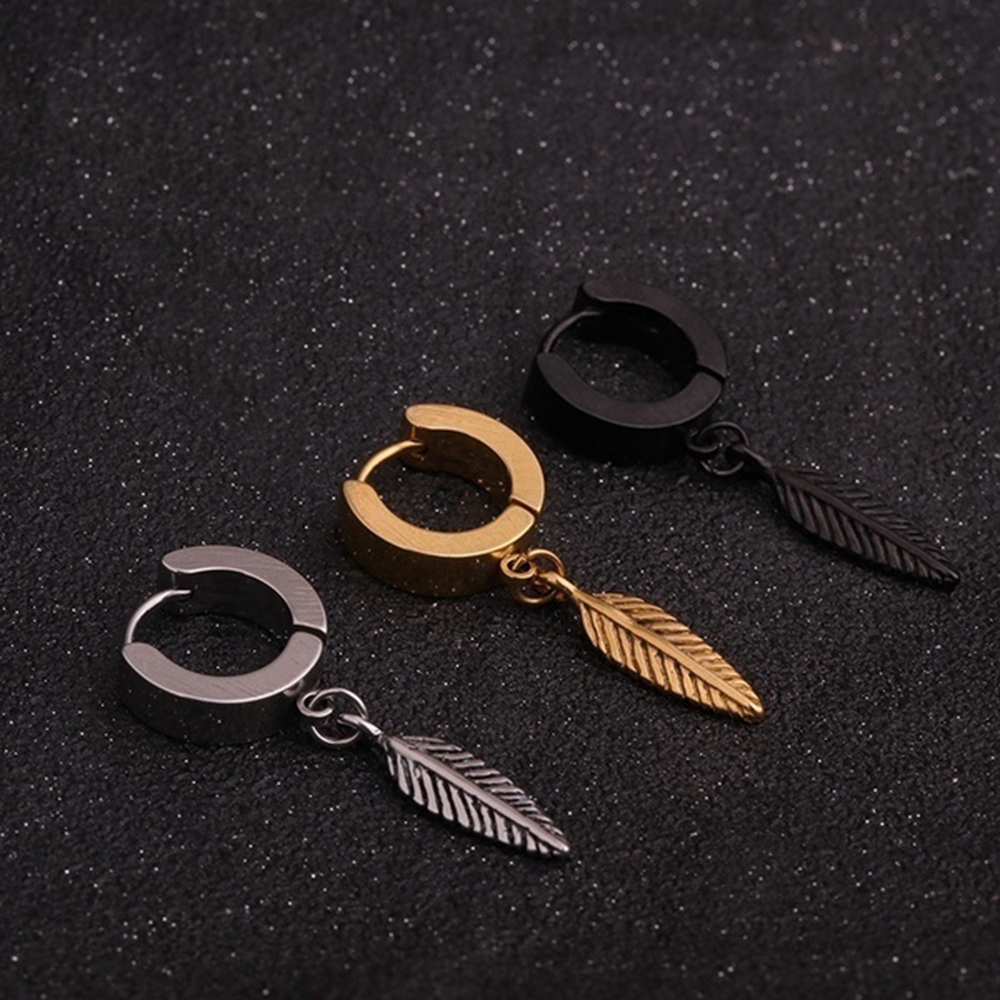 Khuyên Tai Chuỗi Hình Thánh Giá Bằng Thép Không Gỉ