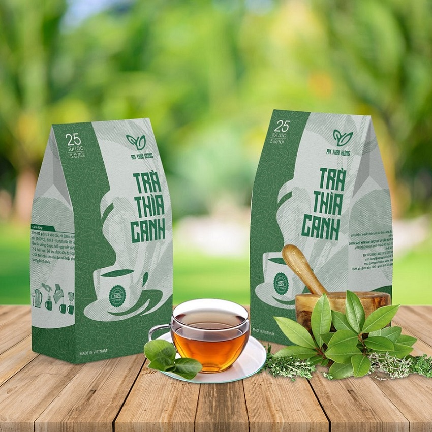 Trà Thìa canh Thái Hưng giúp ổn định đường huyết, khắc tinh của tiểu đường - Combo 06 hộp 25 túi lọc 125g)