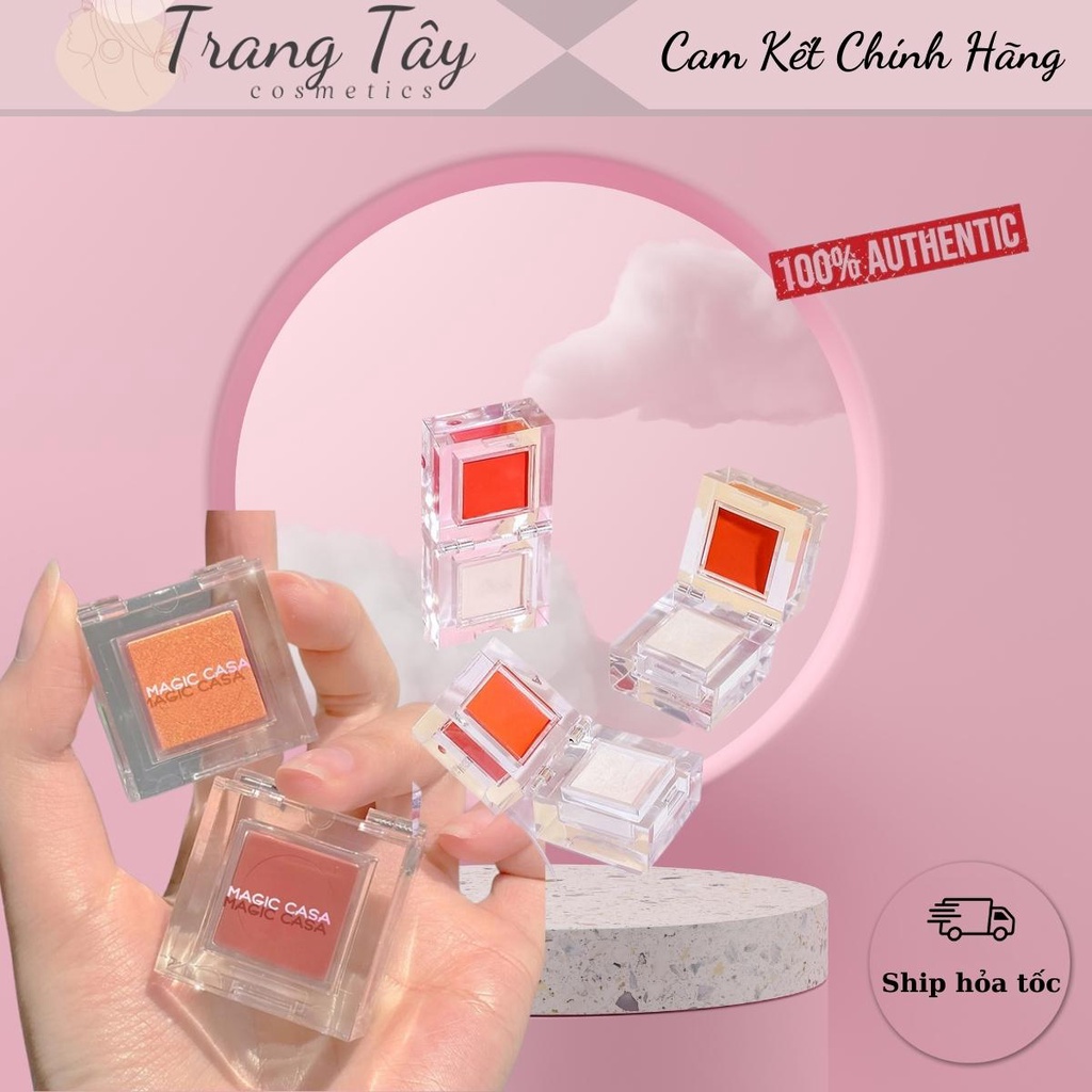 Phấn Mắt Và Má Hồng Highlight Hai Màu Trong Một Tạo Hiệu Ứng Ba Chiều (sẵn 3 tone)