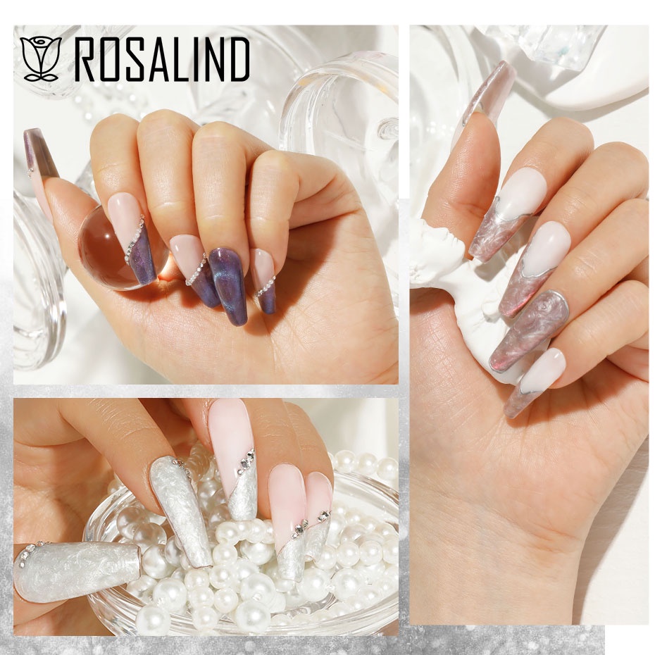 Gel ROSALIND tạo hiệu ứng mắt mèo/ hoa văn vỏ sò 5ml