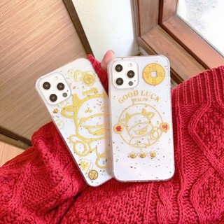 Ốp Trâu Vàng Good Luck và Trâu vàng Lucky mang may mắn tài lộc Iphone 12promax/12pro/12max/11promax/11/Xsmax/Xs/7plus