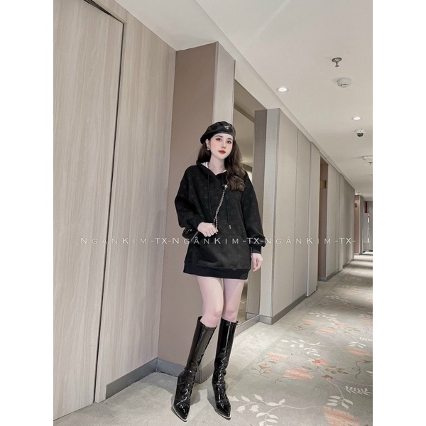 Áo hoodies nỉ dập nổi eo vì | BigBuy360 - bigbuy360.vn