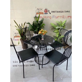 bàn ghế sắt ngoài trời, bàn ghế cf, bàn ghế tăm, bàn ghế giá rẻ