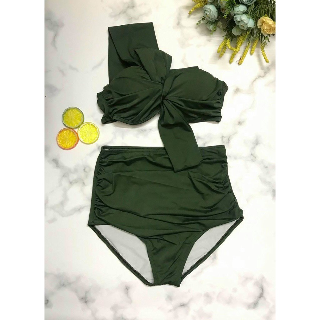 Bikini Tắm Biển Aó Quây Lệch Vai | BigBuy360 - bigbuy360.vn