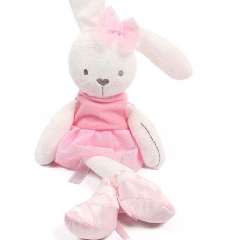 Thỏ bông màu hồng cho bé - Đồ chơi thú nhồi bông