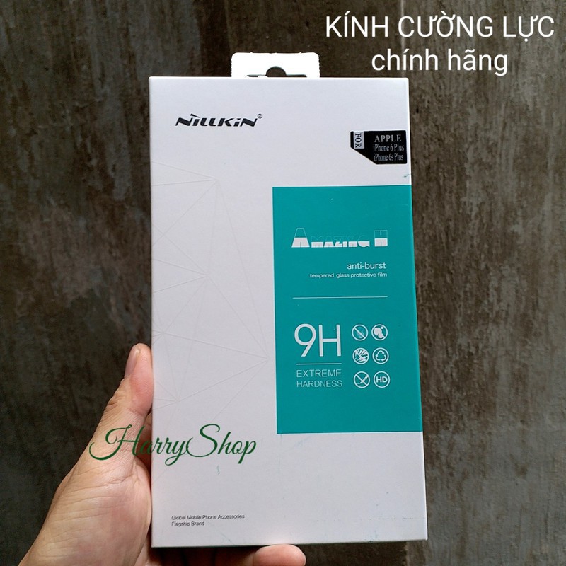 Kính cường lực cho iPhone 6 Plus/ 6S Plus hiệu Nillkin Amazing 9H Trong suốt ( Chính hãng ) /Sỉ Ốp