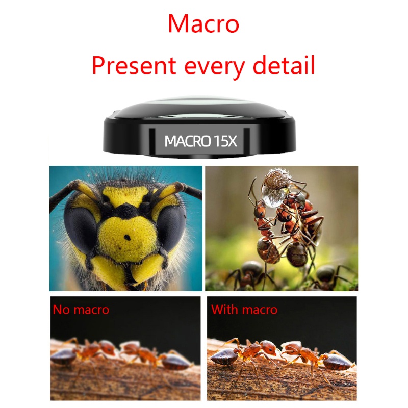Set 15 Thấu Kính Macro 4K 4K Chuyên Dụng Dành Cho Camera Hero 10 /