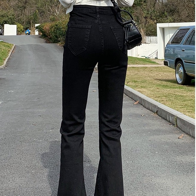 Quần Jeans Dài Ống Loe Thời Trang Dành Cho Nữ