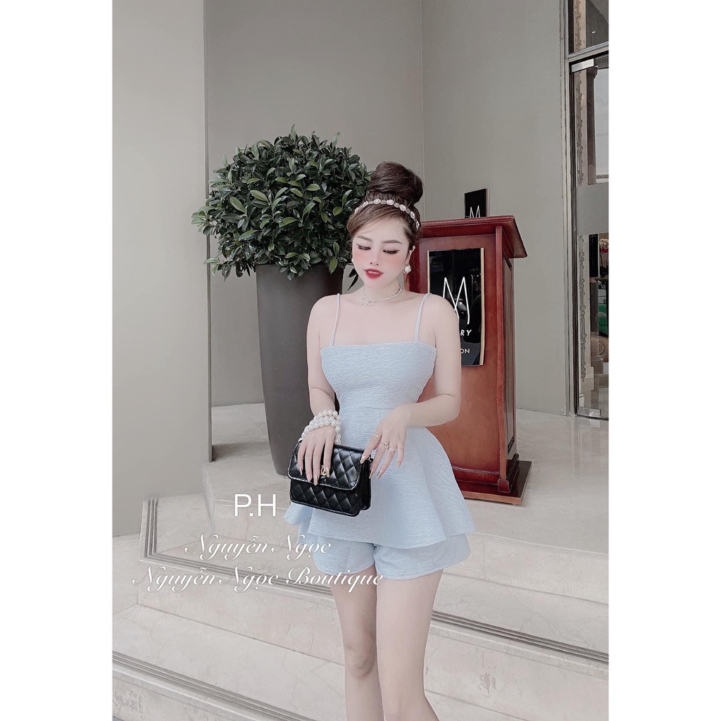 Set đồ nữ cá tính, set quần short áo dây đi chơi sang chảnh mùa hè đẹp 8A00164 | BigBuy360 - bigbuy360.vn