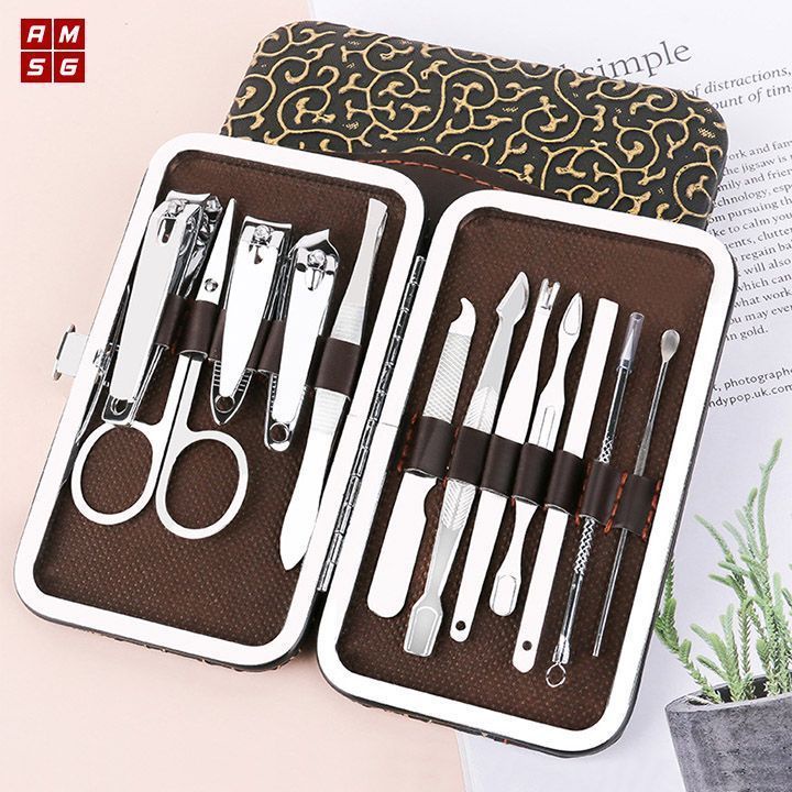 Bộ Dụng Cụ Bấm Móng - Bộ Cắt Móng Tay Không Gỉ 12 Món