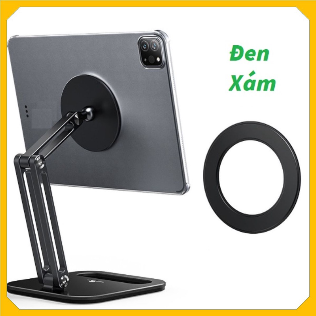 C47 Giá đỡ điện thoại ipad, Kệ kẹp ipad máy tính bảng, galaxytab cao cấp dán hút năm châm, xoay 360 độ